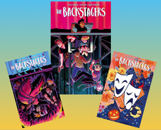 Covers of The Backstagers volumes 1-3
