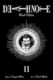 Cover of Death Note volume 2 Black edition. The cover is mostly black with a picture of the demon Ryuk highlighted in the center.